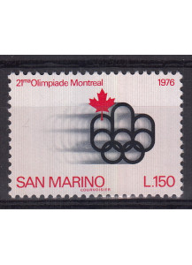 1976 San Marino olimpiadi di Montreal 1 valore nuovo Sassone 966
